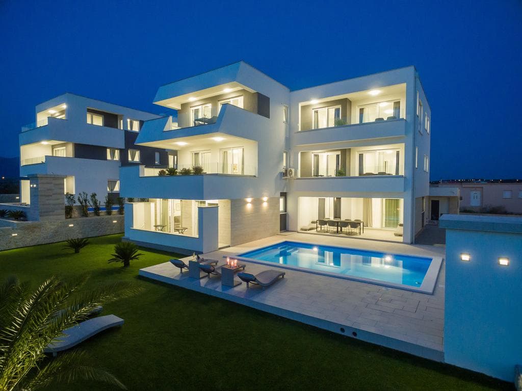 Pool Maris A 4 Apartment mit Balkon in Novalja Ansicht 2