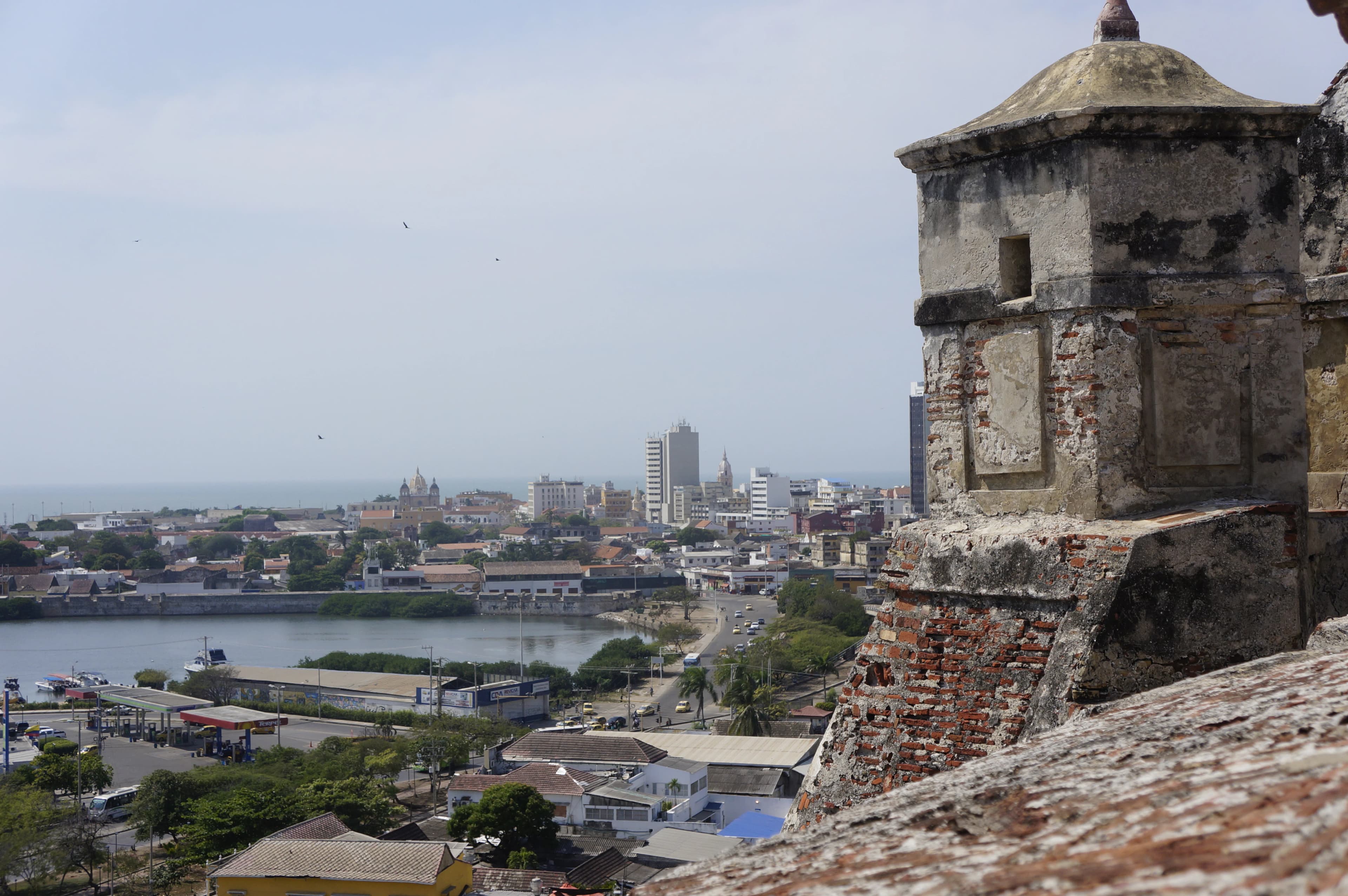 a view of a city and a body of water