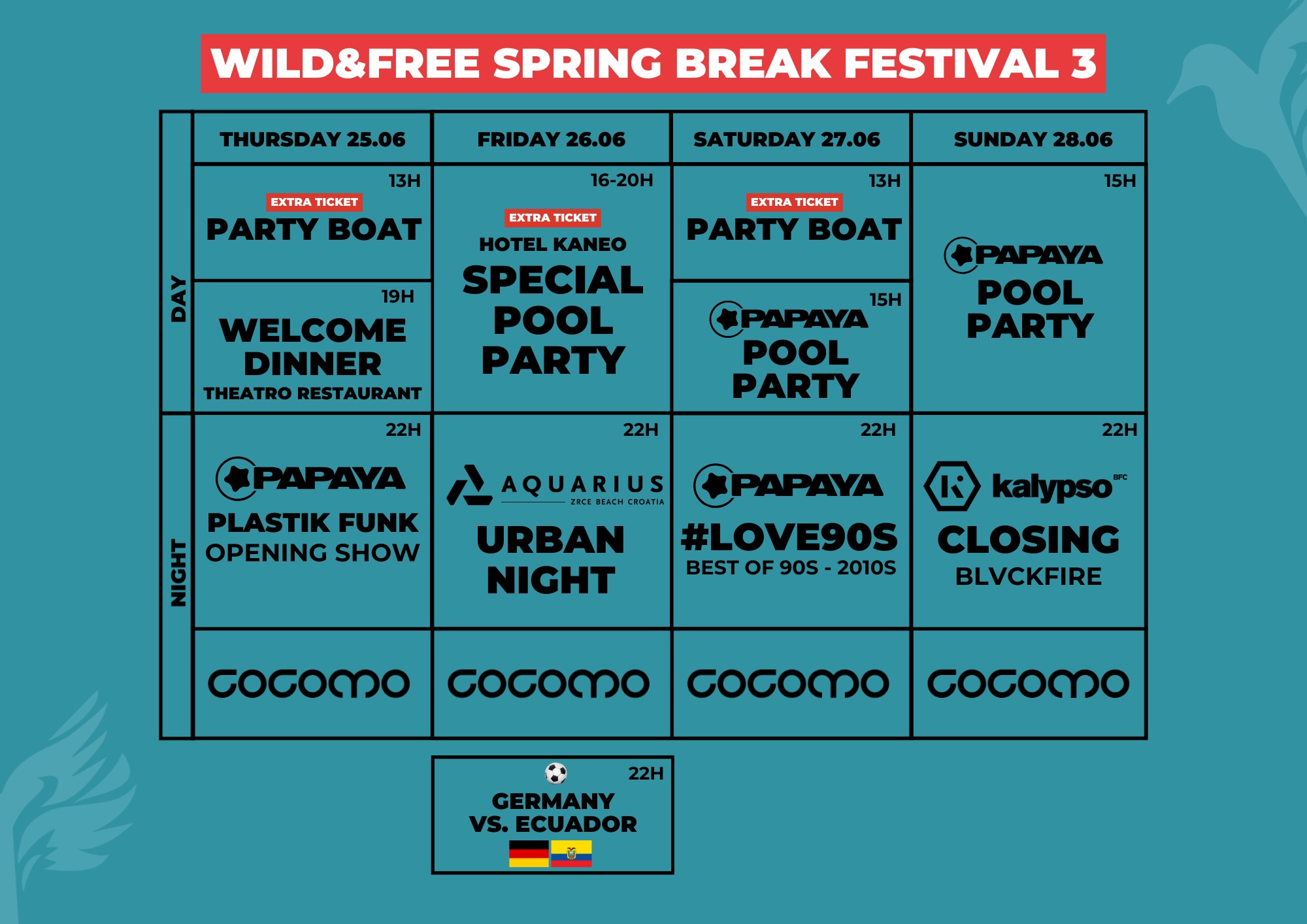 Wild & Free Spring Break Weekend 3 25.06.-28.06.2026 2