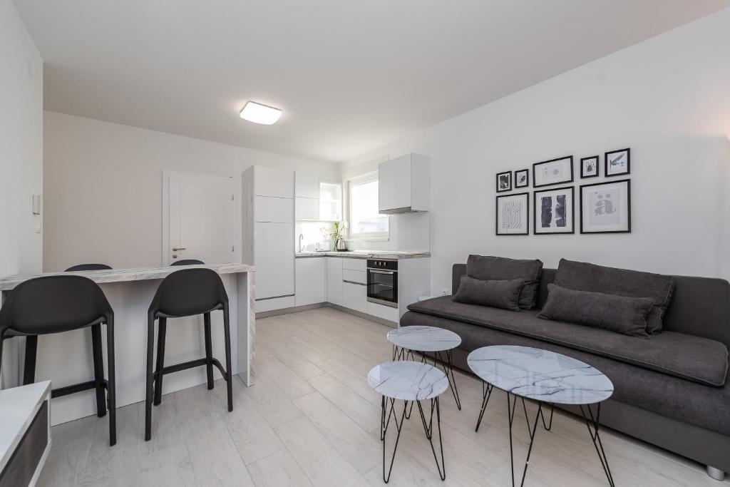 Pool Maris B 4 Apartment mit Terrasse in Novalja 3