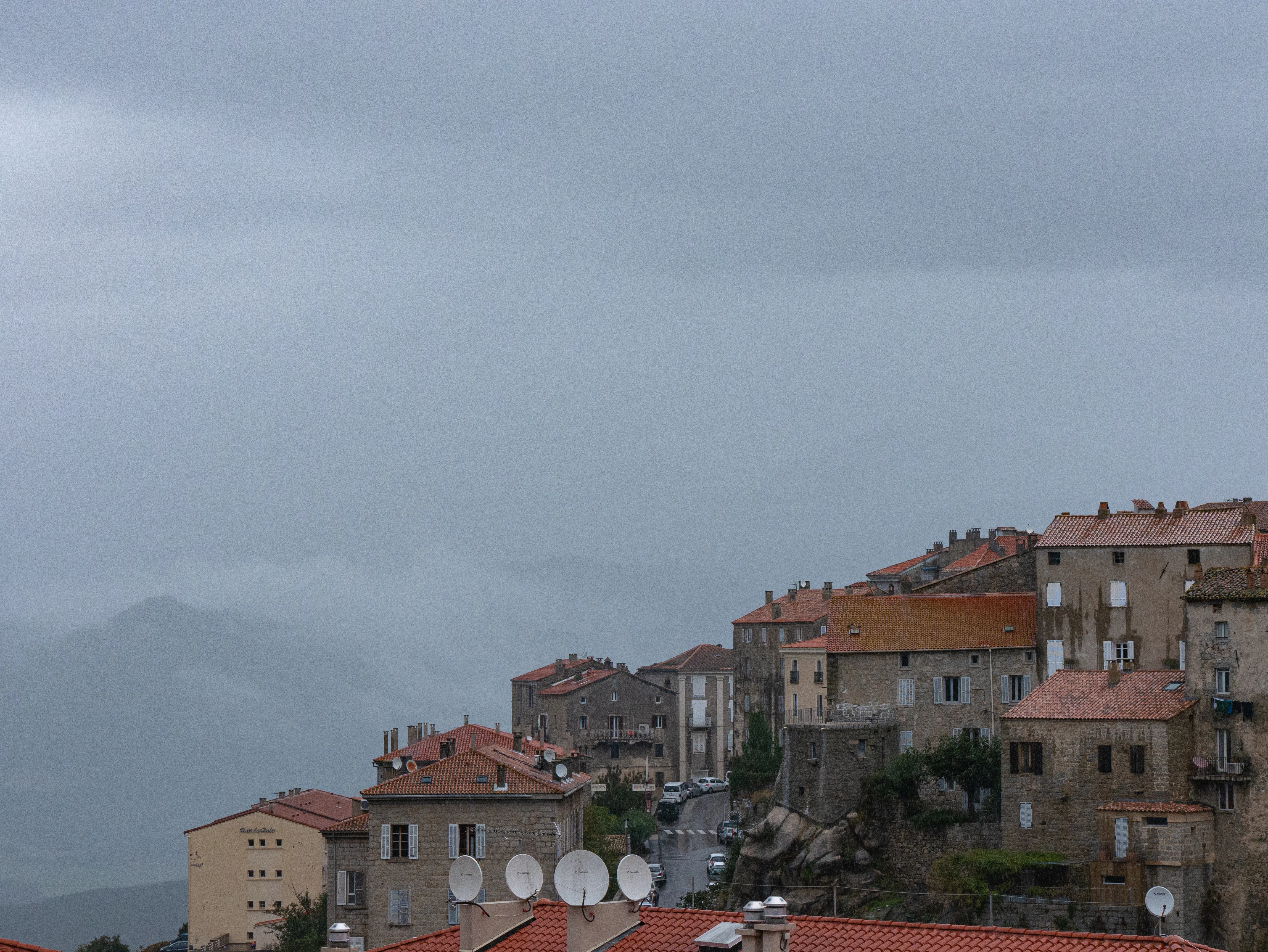 A view of a city from a hill